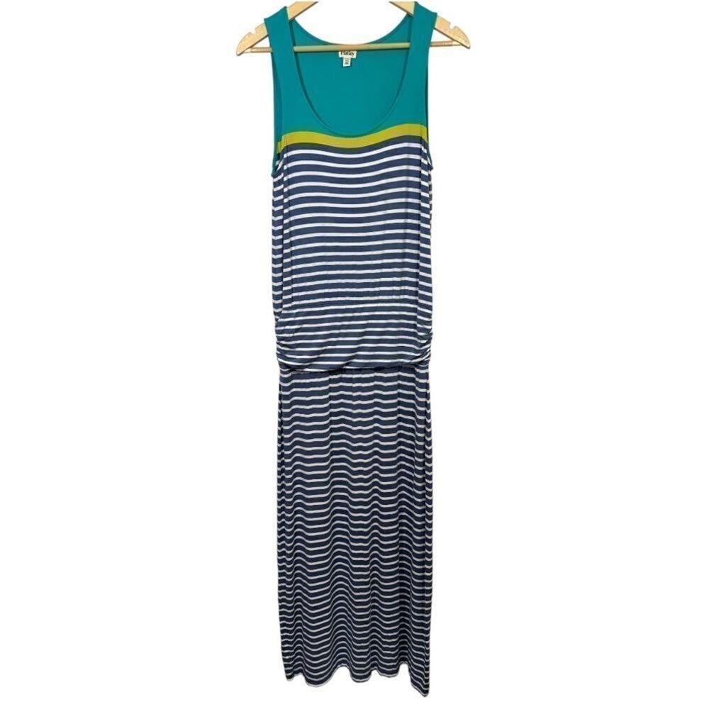 HATLEY Women’s Sleeveless Striped Maxi Tank Dress Gray/White Size Medium
